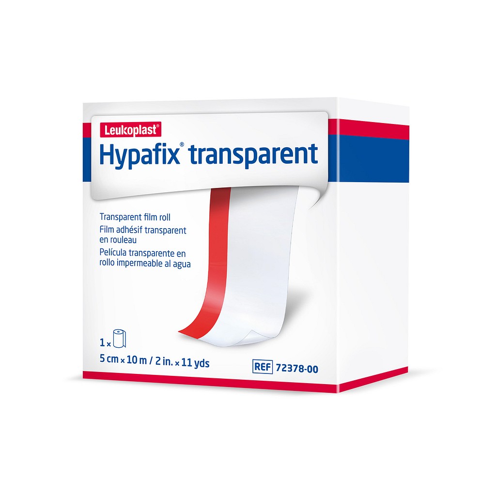 Hypafix Transparent, film på rulle, 5 cm x 10 m
