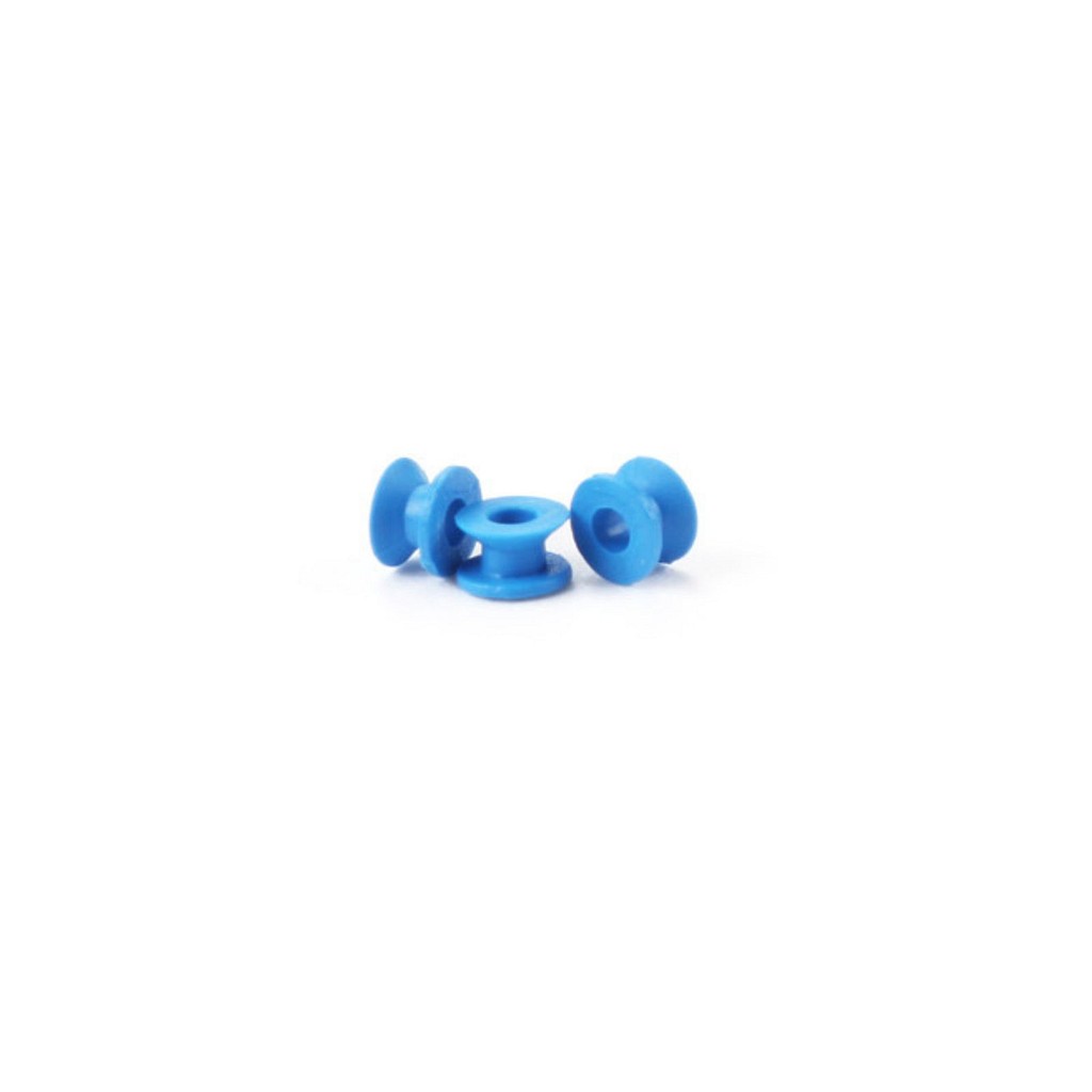 EON Meditech øredræn, Bevel Bobbin, blå, Flourplastik, steril, Ø 1,14 mm