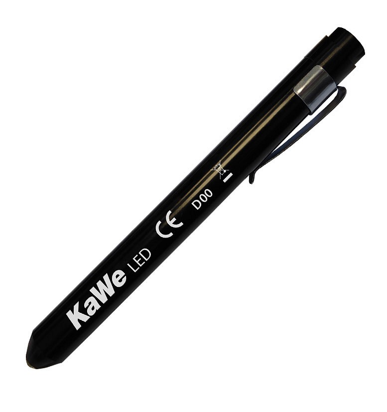 KaWe, pencillygte, sort, med batterier (AAA), 13,5 cm