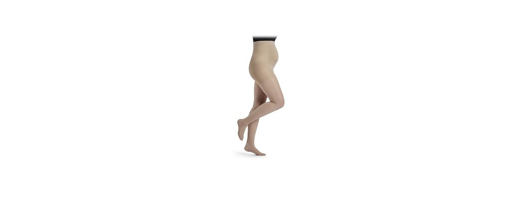 DELILAH by SIGVARIS graviditets kompressionsstrømpebukser, 70 Denier, sand, str. 2