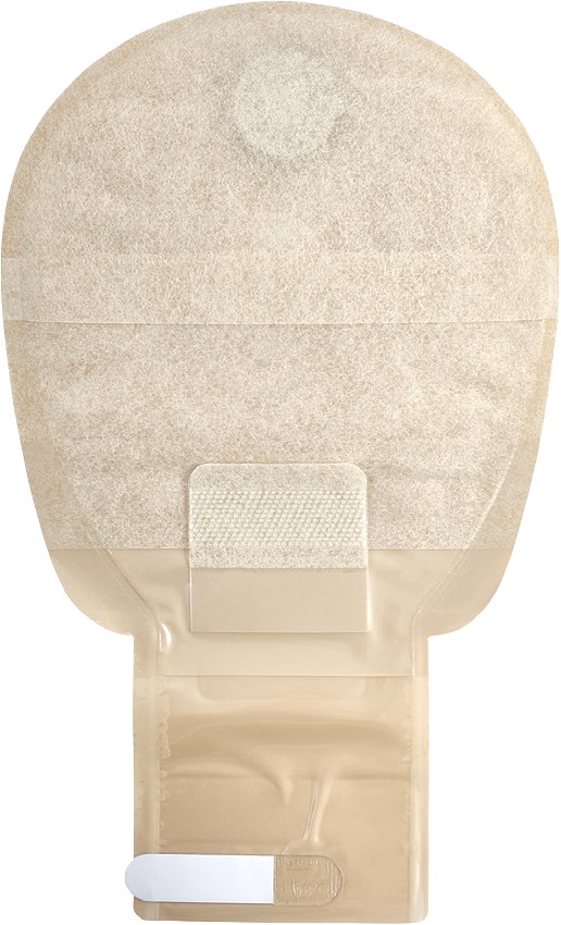 Aurum Plus, 1-dels ileostomipose, Mini, sand, hul 13-50x70 mm, med Manuka honning