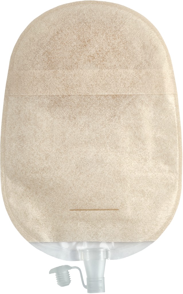 Aurum Plus, 1-dels urostomipose, Maxi, sand, hul 32 mm, med Manuka honning