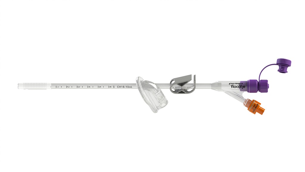 Flocare, gastrostomisonde, G-tube, orange, steril, ch 16