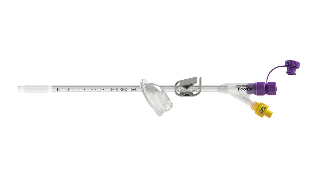 Flocare, gastrostomisonde, G-tube, gul, steril, ch 20