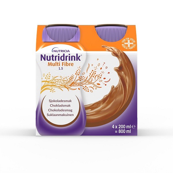 Nutridrink Multi Fibre, kakao, 200 ml