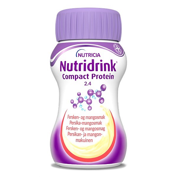 Nutridrink Compact Protein, fersken/mango, 125 ml