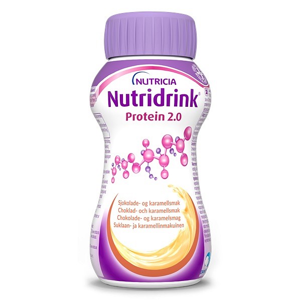 Nutridrink Protein 2.0, chokolade/karamel, 200 ml