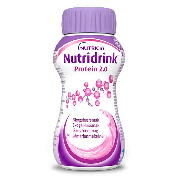 Nutridrink Protein 2.0, skovbær, 200 ml