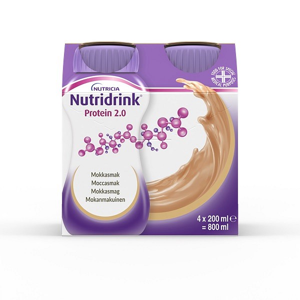 Nutridrink Protein 2.0, mokka, 200 ml