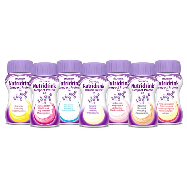 Nutridrink Compact Protein, mix-pakke, forskellige smage, 125 ml
