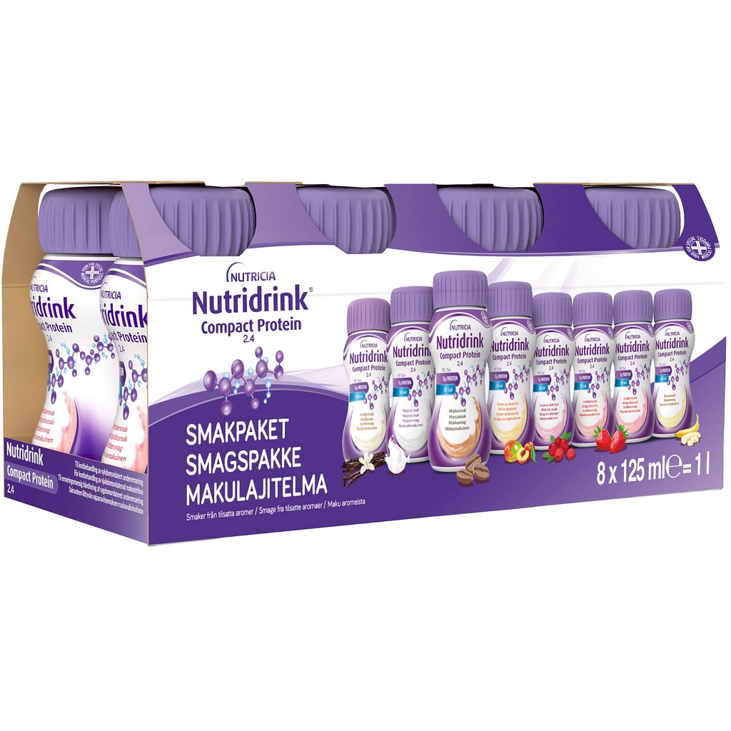 Nutridrink Compact Protein, startpakke, forskellige smage, 125 ml