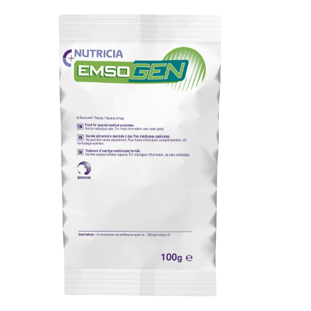 Emsogen, aminosyre, MCT og kulhydrater, brv. a 100 g, 1000 g