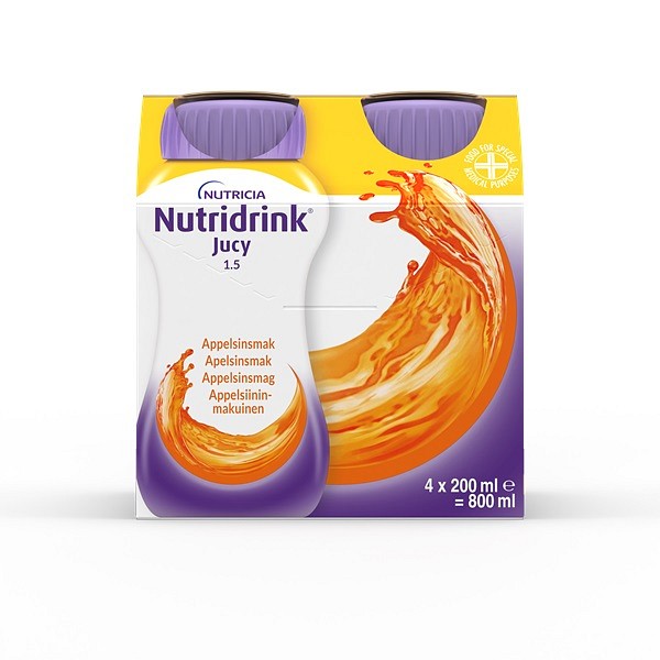 Nutridrink Jucy, appelsin, 200 ml
