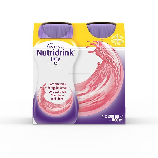 Nutridrink Jucy, jordbær, 200 ml