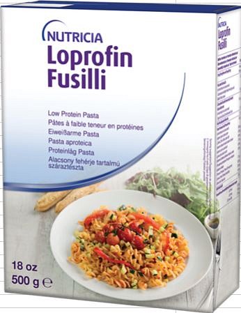 Loprofin, fusilli lav-protein pasta, 500 g