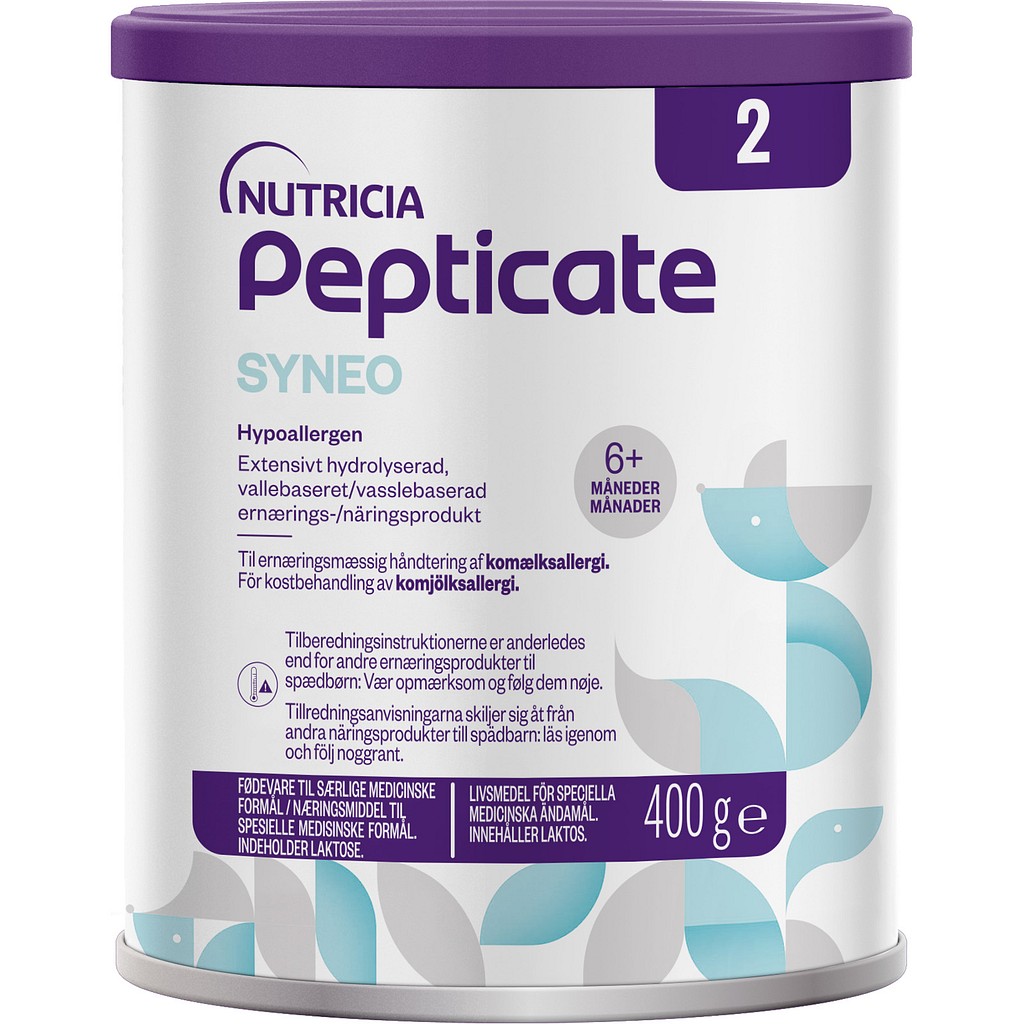 Pepticate SYNEO 2, modermælkserstatning, allergi, 400 g