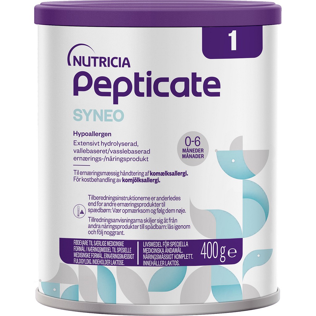 Pepticate SYNEO 1, modermælkserstatning, allergi, 400 g