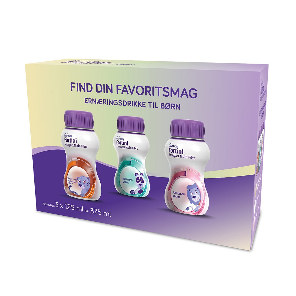 Fortini Compact MF, Startpakke, pk. á 3 stk. á 125 ml