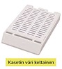 Laservalmis rutiinikasetti pinottu kannella kelt