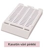 Laservalmis rutiinikasetti pinottu kannella pink