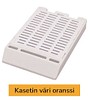 Laservalmis rutiinikasetti pinottu kannella oranssi