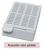 Laservalmis kudoskasetti pinottu pinkki