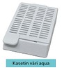 Laservalmis kudoskasetti pinottu aqua