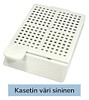 Laservalmis biopsiakasetti pinottu sininen