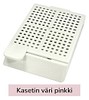 Laservalmis biopsiakasetti pinottu pinkki