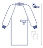 Leikkaustakki vahvistamaton XL 130cm 365 Healthcare