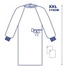 Leikkaustakki vahvistamaton XXL 124cm 365 Healthcare