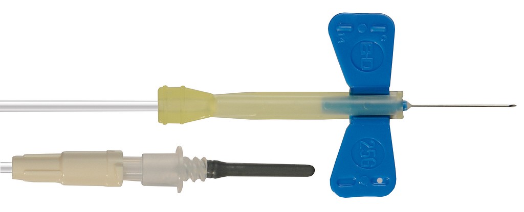 BD Siipineula Safety-lok, 25G/18cm