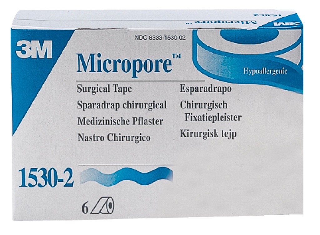 3M Micropore kuituteippi 12 mm x 9,1 m valkoinen