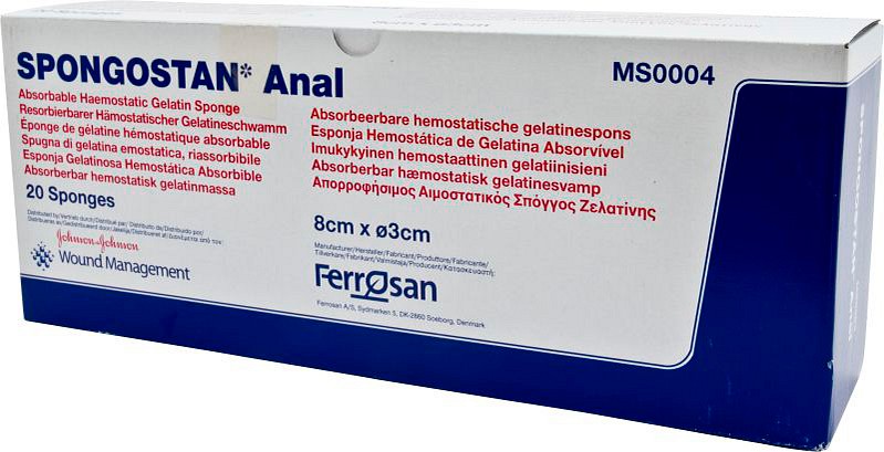 Spongostan Anal 80 x 30 mm steriili MS0004
