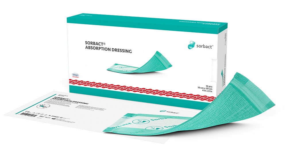 Sorbact haavatyyny 10 x 20 cm