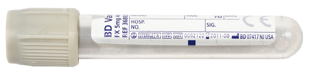 Vacutainer 5/2ml Na-fluor + K-oksal