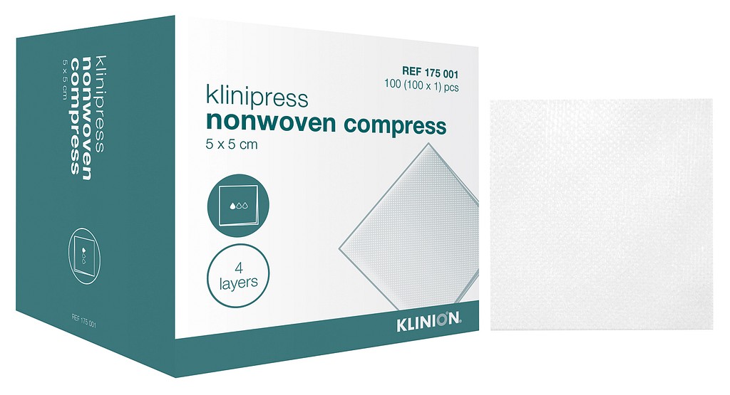Klinion klinipress kuitutaitos 4-k 10 x 10 cm steriili 2/pss