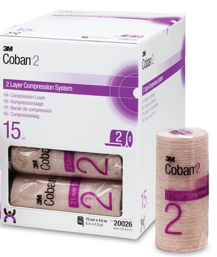 Coban2 kompressiosidekerros 15 cm x 4,5 m