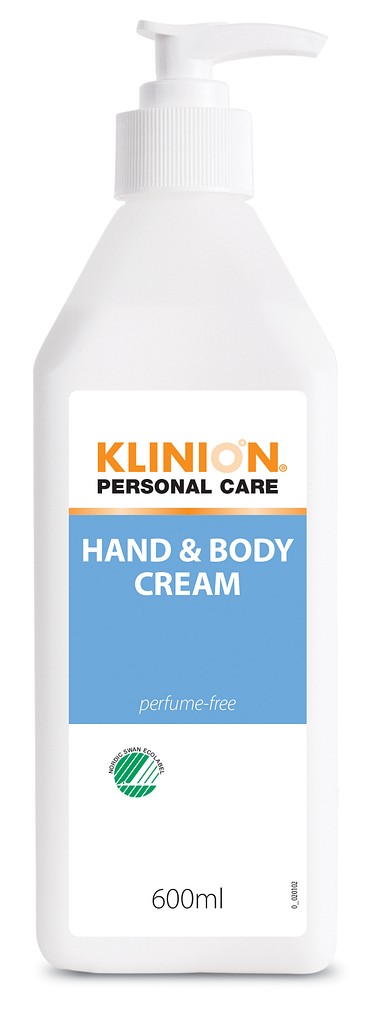 Klinion käsi- ja vartalovoide hajusteeton pumppuplo 600 ml