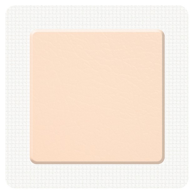 Kliniderm Foam Silicone border kiinnittyvä sidos 7,5 x 7,5 cm