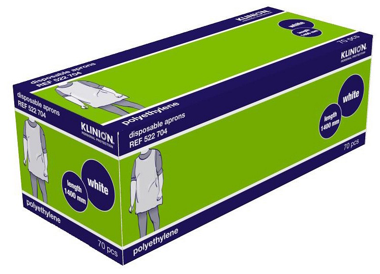 Klinion esiliina 0,031 mm 80 x 140 cm valkoinen