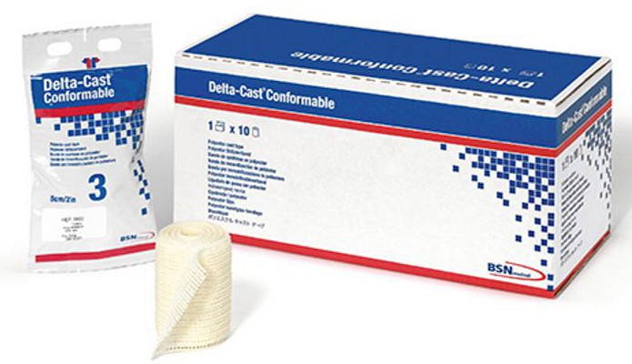 Delta-Cast Conform kipsisidos 7,5 cm x 3,6 m oranssi