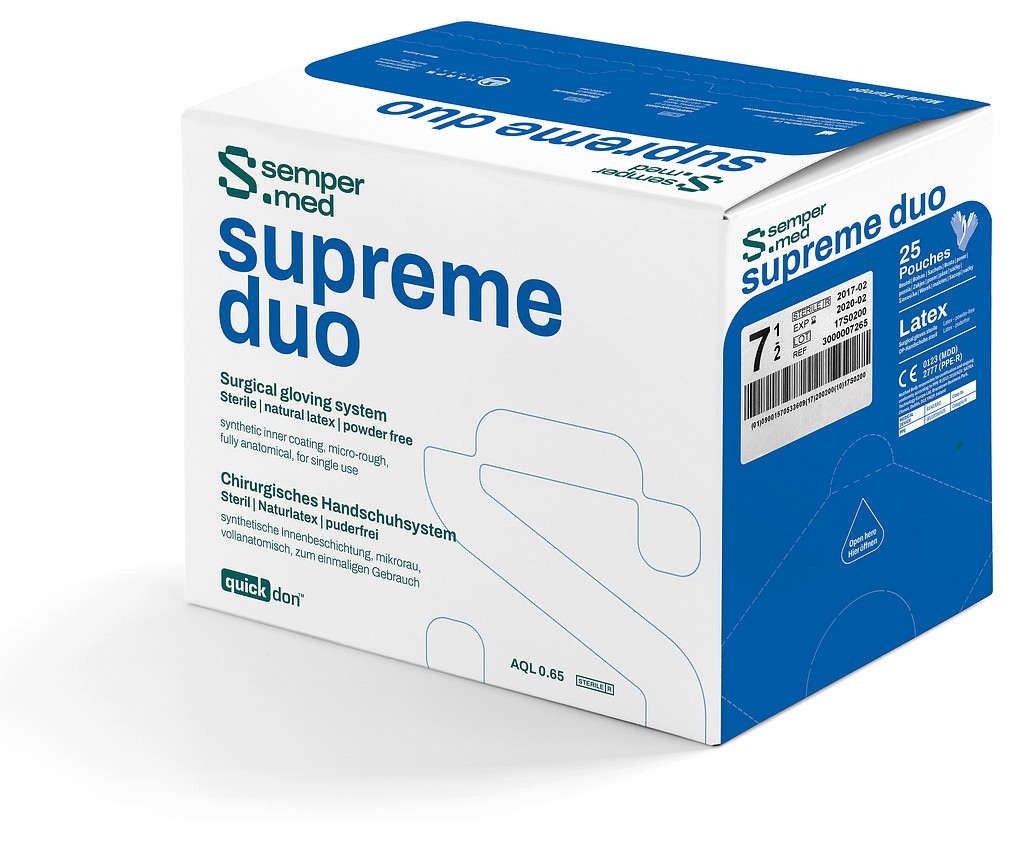Sempermed Supreme DUO kaksoisleikkauskäsine 6,5