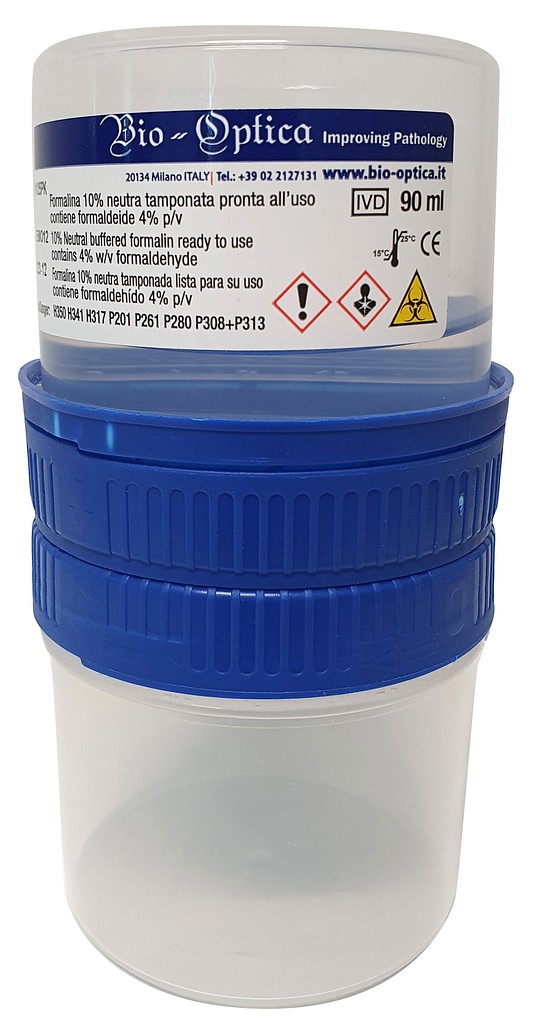 Klessidra 3.0 -turvapurkki formaliinilla 90 ml/ 190 ml
