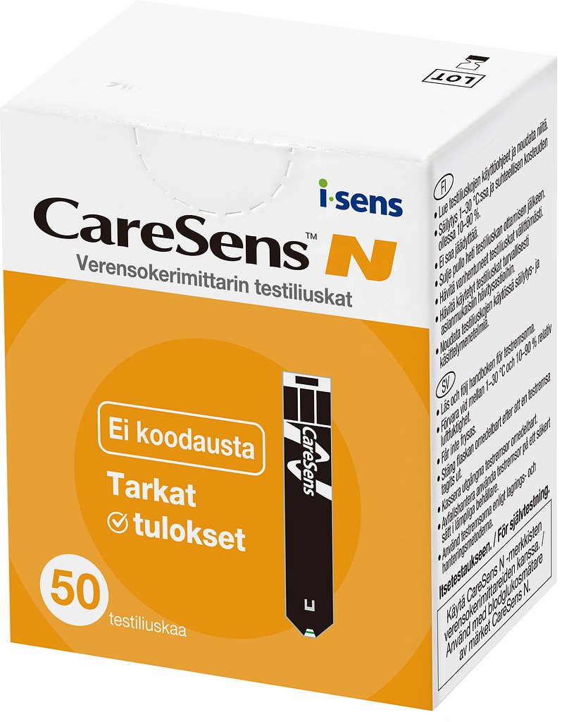 CareSens N verensokeritestiliuskat
