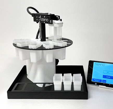 Tiziano värjäyslaitteen astioiden kansi