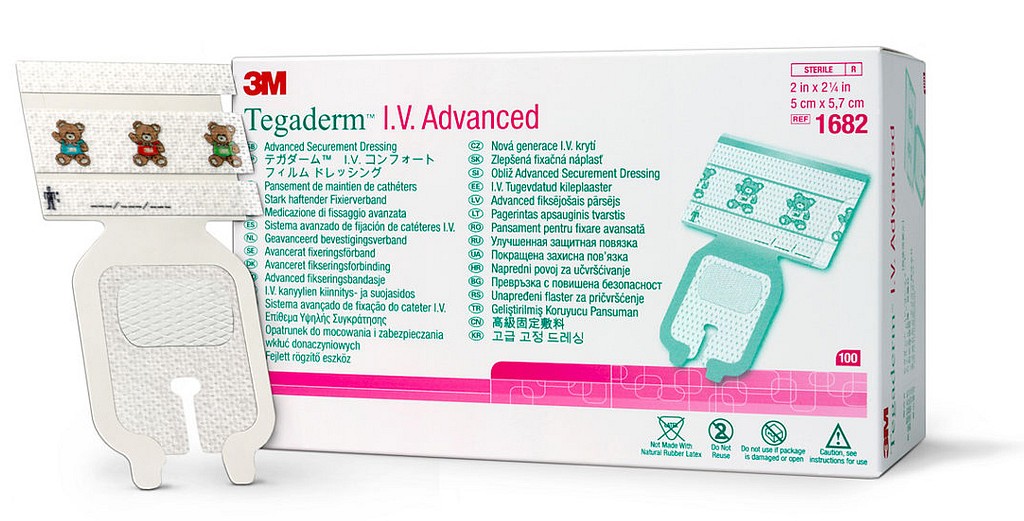 3M Tegaderm I.V. Advanced -suojasidos 1682, 5 cm x 5,7 cm