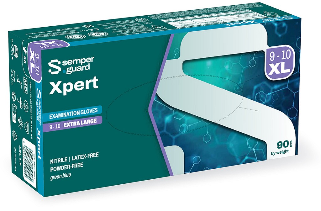 Semperguard Xpert nitriilikäsine XL/9.0 puuteriton