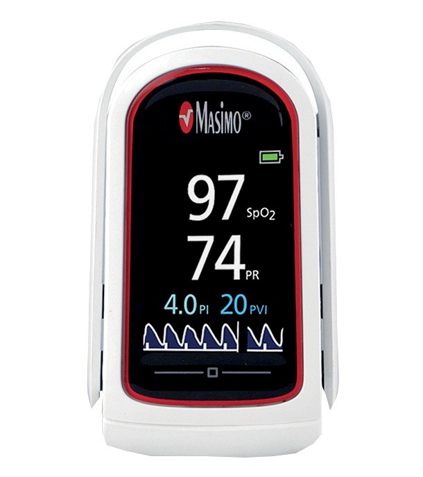 Masimo MightySat Rx pulssioksimetri Bluetooth yhteydellä