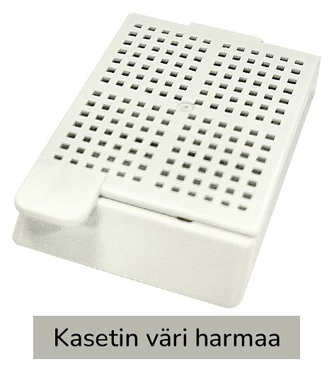 Laservalmis biopsiakasetti pinottu harmaa